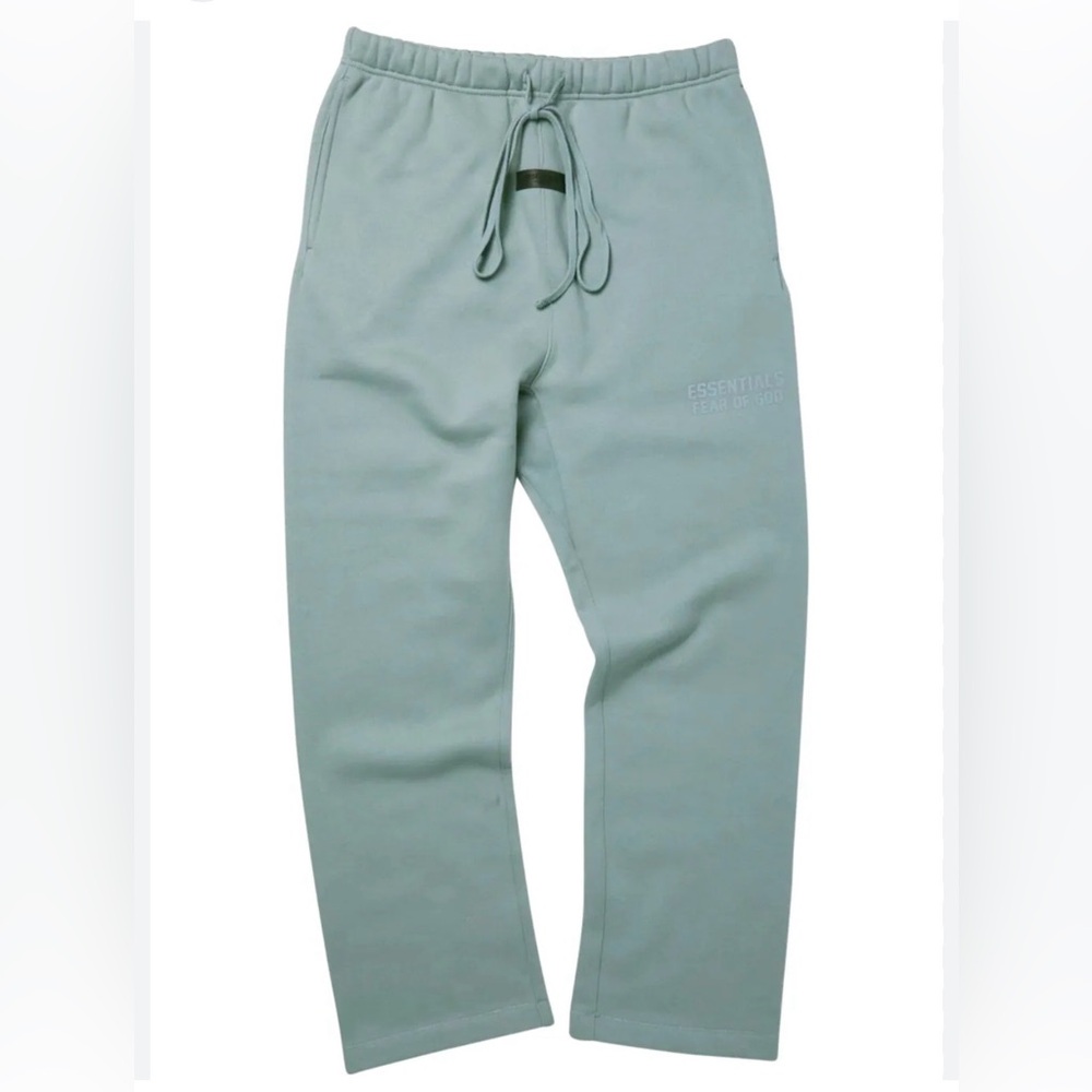 Fear of God Kids Sage Green Sweatpants with Drawstring